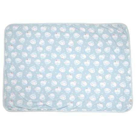 drawerplus/にゃふにゃふ ひんやりとろける3wayひざかけ サックスブルー/321605