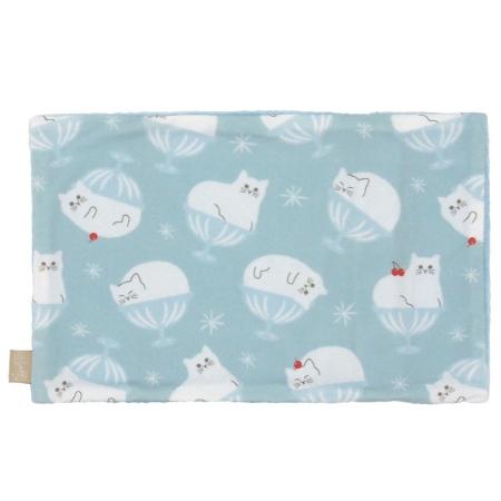 特価◎drawerplus/にゃふにゃふ おやすみひんやり枕保冷ジェル入り サックスブルー/321603