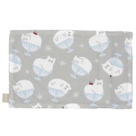 特価◎drawerplus/にゃふにゃふ おやすみひんやり枕保冷ジェル入り グレー/321604