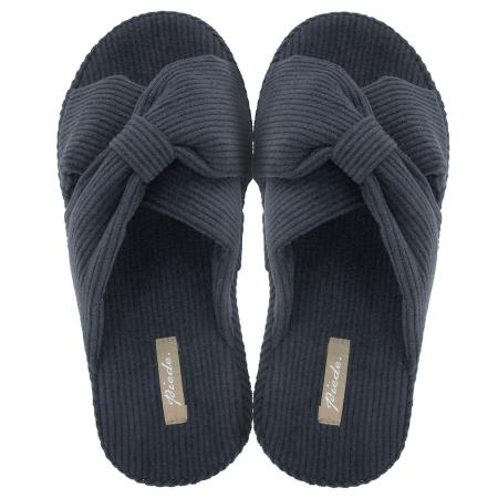 drawerplus/ピエーデ クロスリボンスリッパ Mサイズ ダークグレー/221616