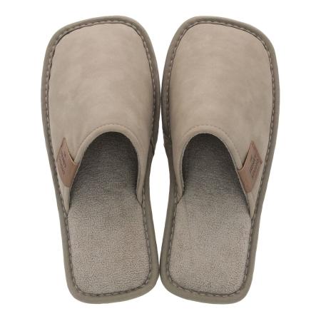 特価◎drawerplus/ヘンリースタジオ スクエアトゥスリッパ Mサイズ ベージュ/221533