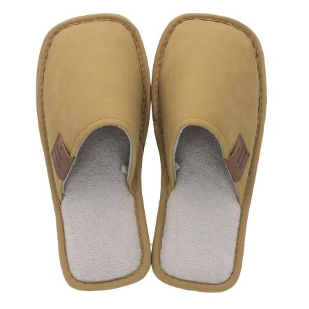 特価◎drawerplus/ヘンリースタジオ スクエアトゥスリッパ Mサイズ マスタード/221535