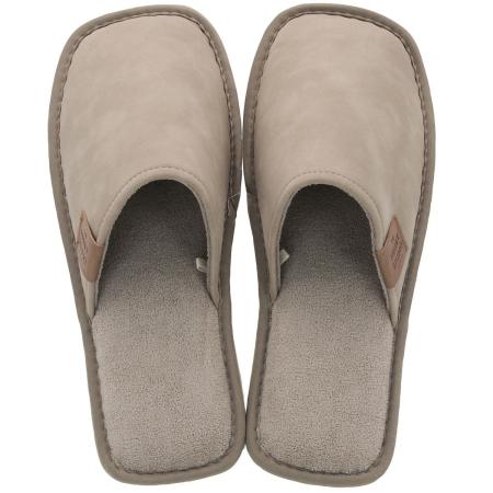 特価◎drawerplus/ヘンリースタジオ スクエアトゥスリッパ Lサイズ ベージュ/221537