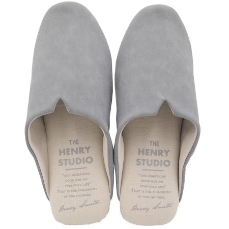 特価◎drawerplus/ヘンリースタジオ　スリムスリッパ Mサイズ ブルーグレー/221511