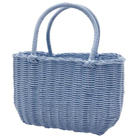 特価◎drawerplus/トーク ショルジア PEカゴバッグ ブルー/121603