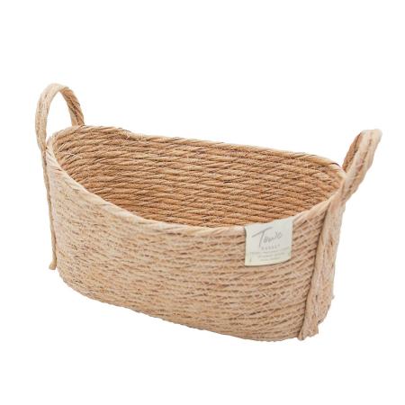 drawerplus/モネ フェイクPE バスケットオーバル S ナチュラル/74516