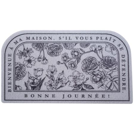 drawerplus/もちもち玄関マット ボタニカルフレーム/521518