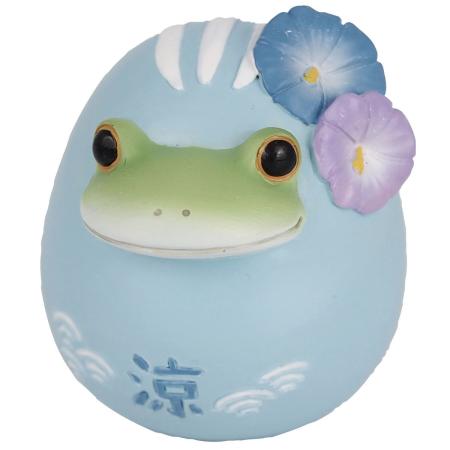 drawerplus/コポー 起き上がり達磨カエル 涼ブルー/622520