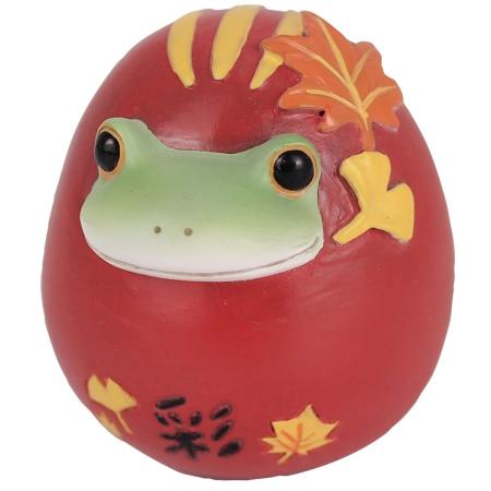 drawerplus/コポー 起き上がり達磨カエル 彩レッド/622521