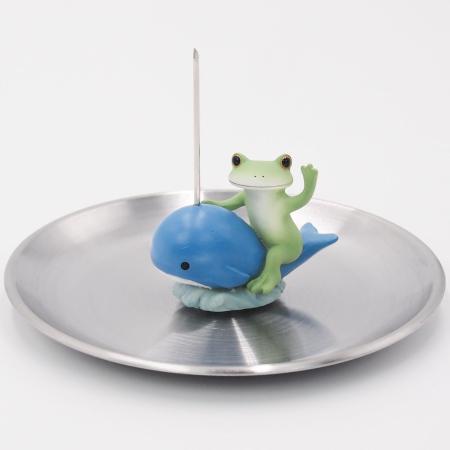 drawerplus/コポー 蚊取り線香スタンド 潮吹きクジラ 受け皿付き/621637