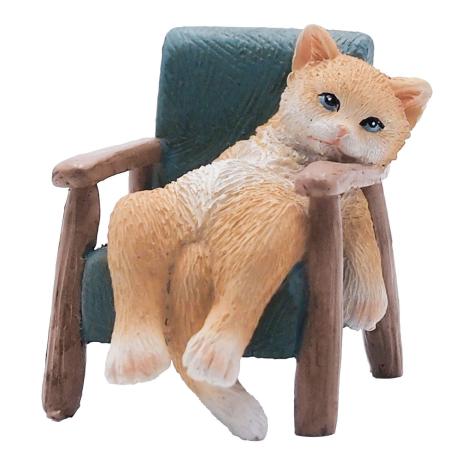 drawerplus/プティフレンズ だらだらチェアキャット ブルー/621515