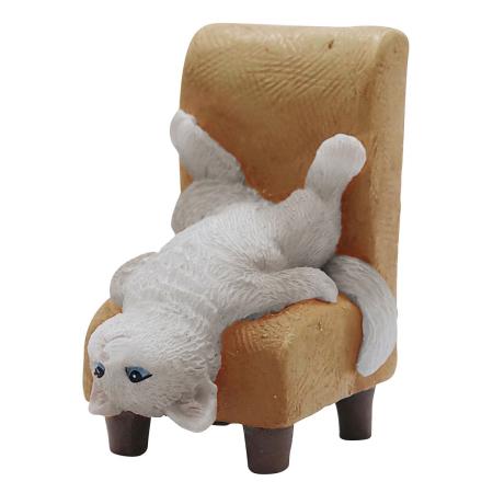 drawerplus/プティフレンズ だらだらチェアキャット イエロー/621518