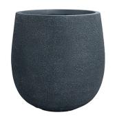 グリーンポット　鉢と花台セット グリーンポット/グレイニー エッグ ブラック 35cm/GA-3135BK