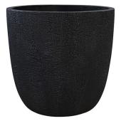 グリーンポット/バーウッド ラウンド ブラック 28cm/GA-2828BK - 花材