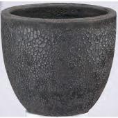 グリーンポット/ボルカーノ ラウンド Fブラック 33cm/EB-VO3329BK - 花