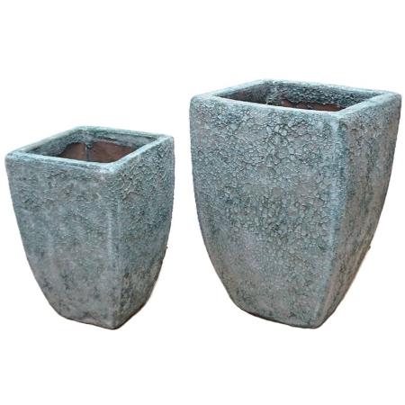 特価◎丸滉製陶/11号・7号 角型大深/HA-2329-MO(2/Set)