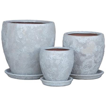 特価◎丸滉製陶/9号 丸深 受皿付/HA-4233-WB(3/Set)