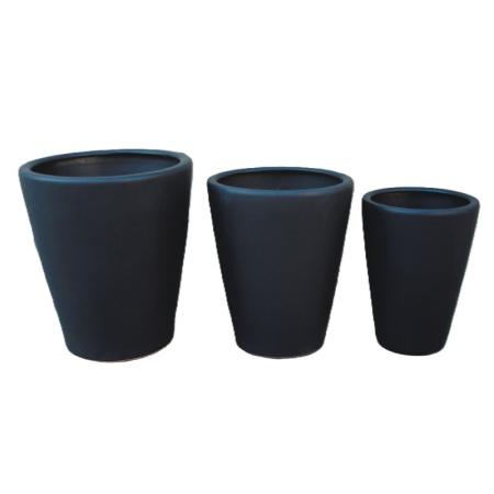 特価◎丸滉製陶/13号 丸深切立/MJ-51-MBL(3/Set)
