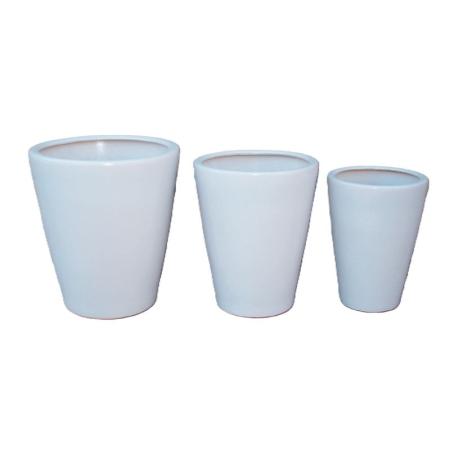 特価◎丸滉製陶/13号 丸深切立/MJ-51-MWH(3/Set)
