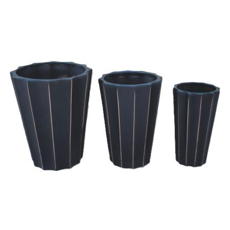 特価◎丸滉製陶/13号 大深多角形/MJ-52-MBL(3/Set)