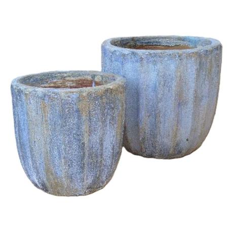 特価◎丸滉製陶/13号 丸深たて筋/HA-4958-AW(2/Set)