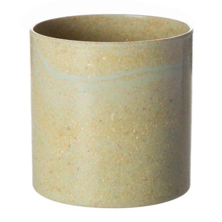 特価◎秦貴/エコフラワーポット 円柱タイプ 大 NO.4 薄グリーン
