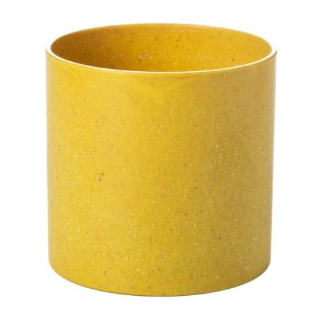 特価◎秦貴/エコフラワーポット 円柱タイプ 小 NO.6 イエロー
