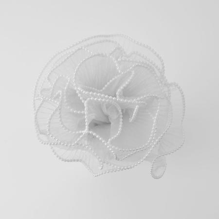 秦貴/パールプリーツ NO.1 ホワイト