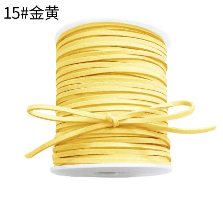 秦貴/フェイクレザーコード NO.15 ゴールドイエロー