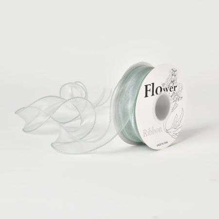 秦貴/オーガンジーリボン NO.17ミントグリーン OGR-017