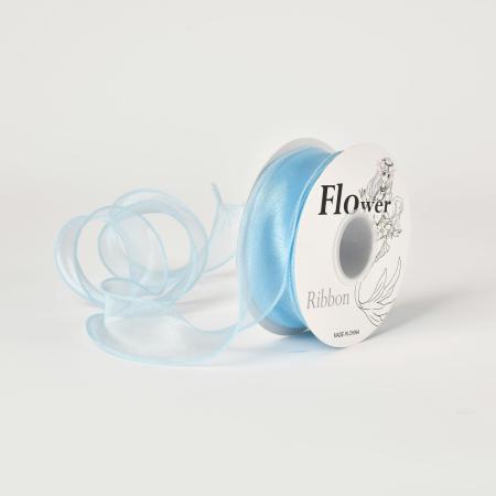 秦貴/オーガンジーリボン NO.18スカイブリー OGR-018