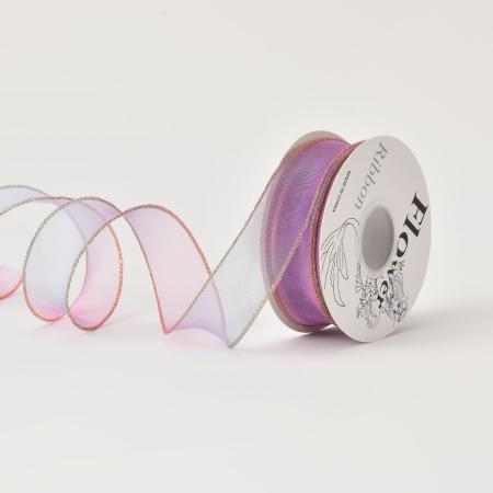 秦貴/オーガンジーリボン NO.25レインボー OGR-025