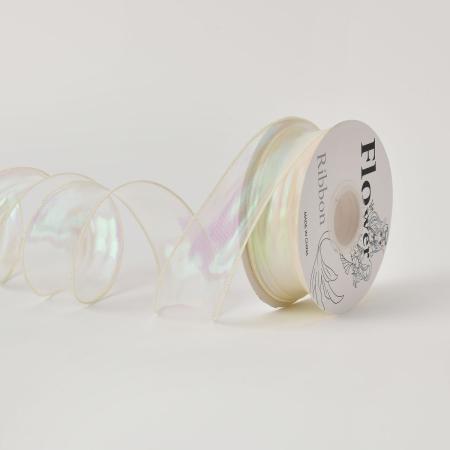 秦貴/オーガンジーリボン NO.26オーロライエロー OGR-026