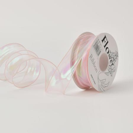 秦貴/オーガンジーリボン NO.27オーロラピンク OGR-027