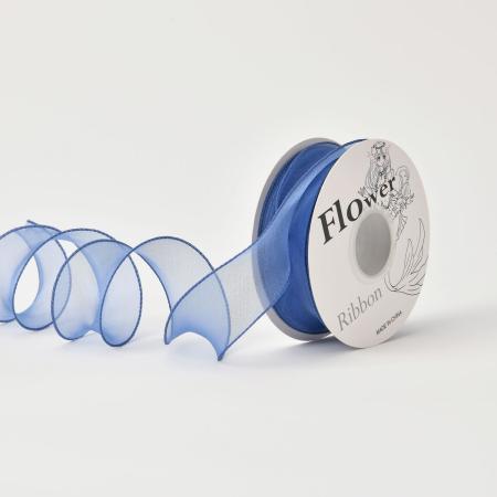 秦貴/オーガンジーリボン NO.29ミスティブルー OGR-029