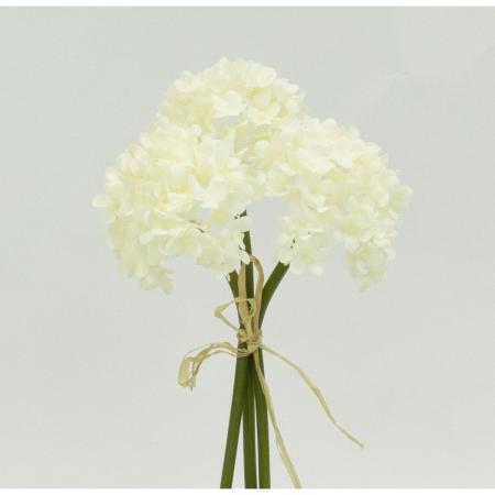 特価◎【造花】ビダヤコム/スノーボールバンドル(3本/束) ホワイト/V22102-001W