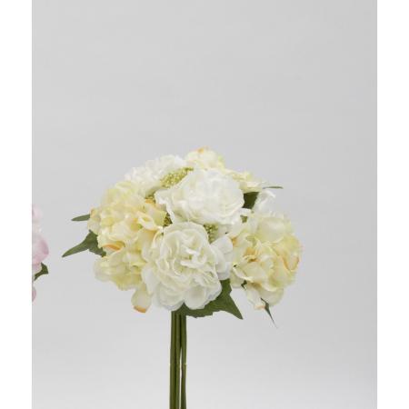 特価◎【造花】ビダヤコム/ローズコロンミックスブーケ イエロー/V25010-004Y