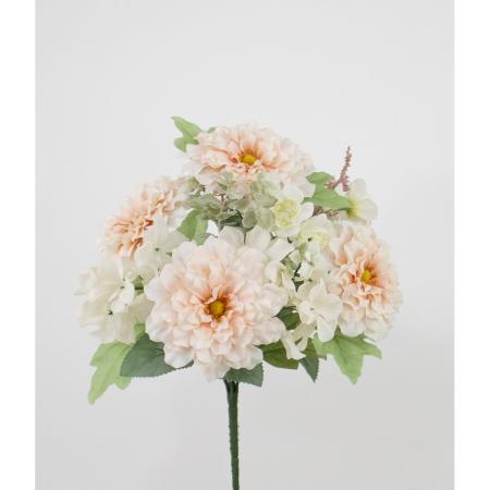 特価◎【造花】ビダヤコム/ミックスシャルマンブッシュ ピーチ/V25031-006PEA