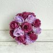 アウトレット◎即日★【造花】ビダヤコム/ローズハーフボール パープル/FD4301-017PP