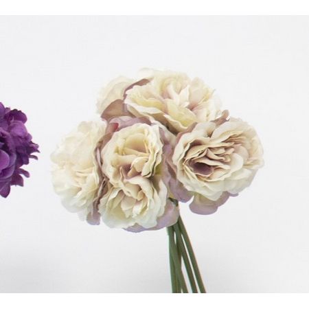 特価◎【造花】ビダヤコム/ローズバンドル(5本/束) ラベンダー/Z0099-011L