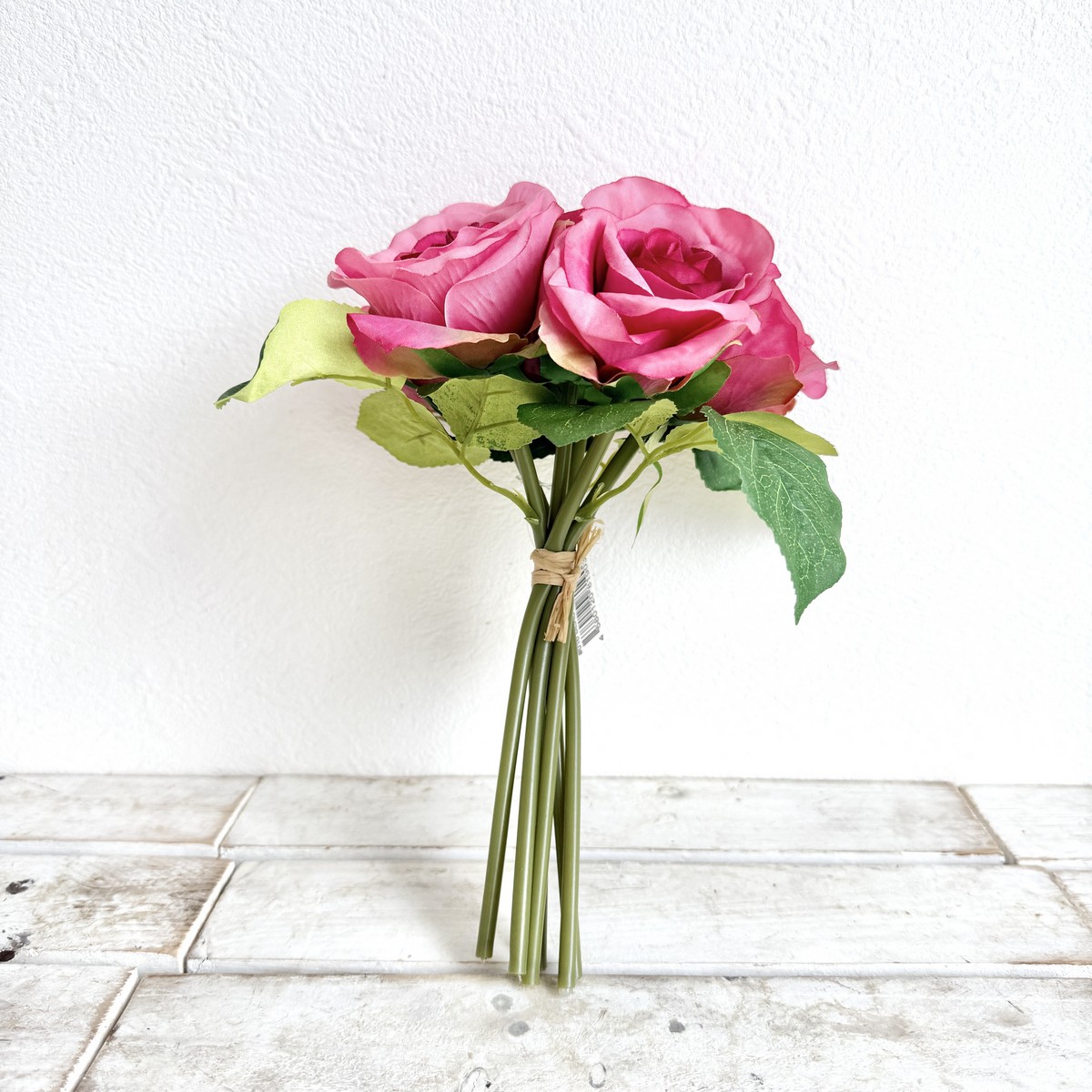 アウトレット◎即日★【造花】ビダヤコム/ローズバンドル(6本/束) ビューティ/V22099-016BTY