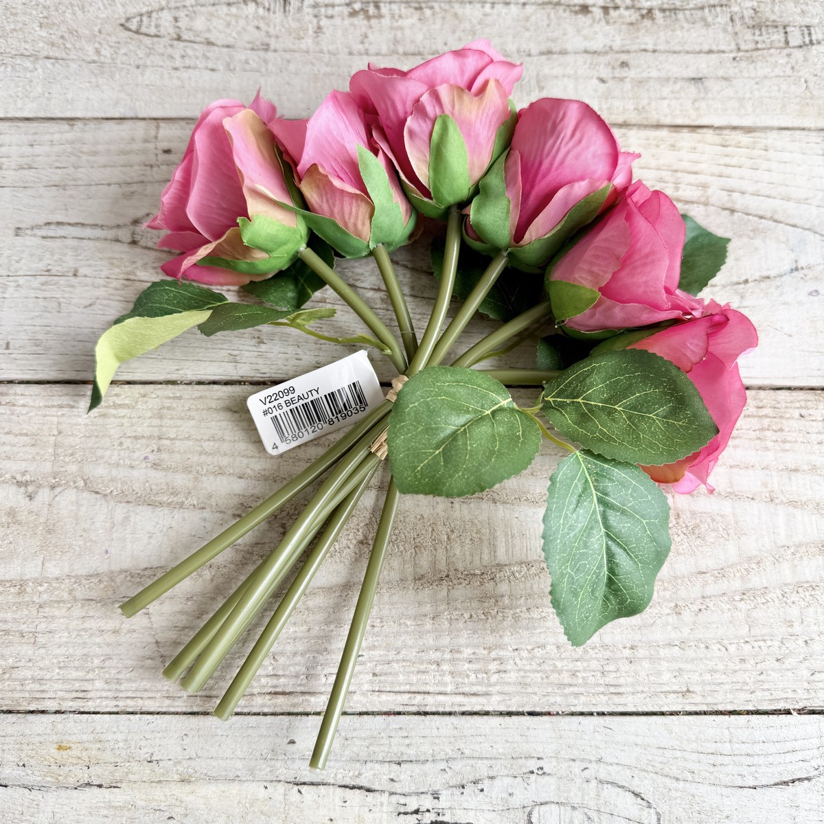 アウトレット◎即日★【造花】ビダヤコム/ローズバンドル(6本/束) ビューティ/V22099-016BTY