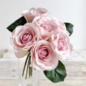 アウトレット◎即日★【造花】ビダヤコム/ローズバンドル(6本/束) ラベンダー/V22099-011L