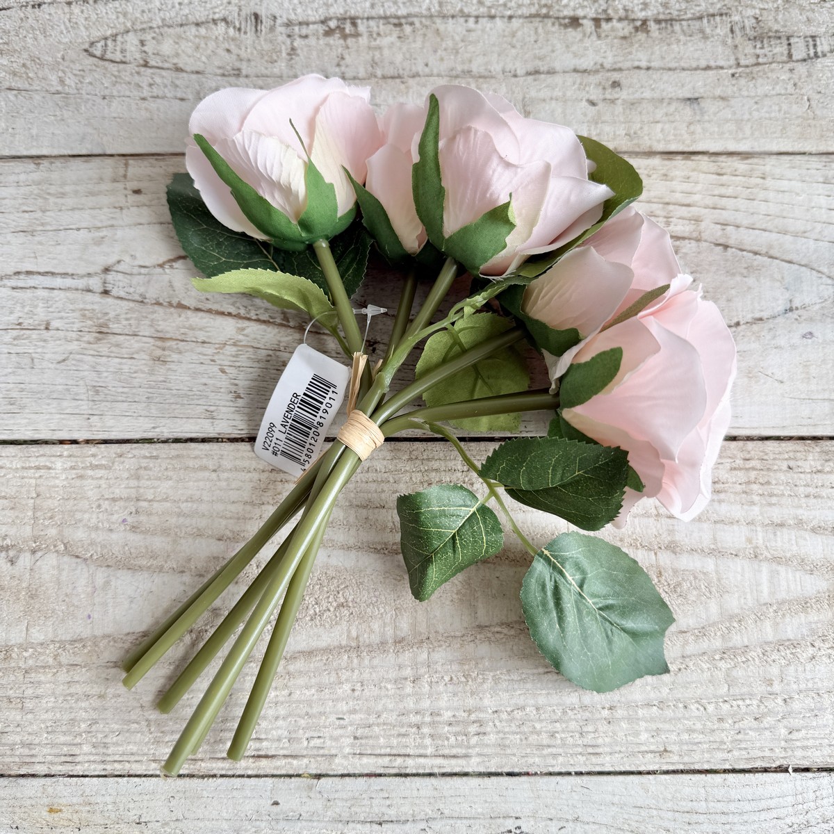 アウトレット◎即日★【造花】ビダヤコム/ローズバンドル(6本/束) ラベンダー/V22099-011L