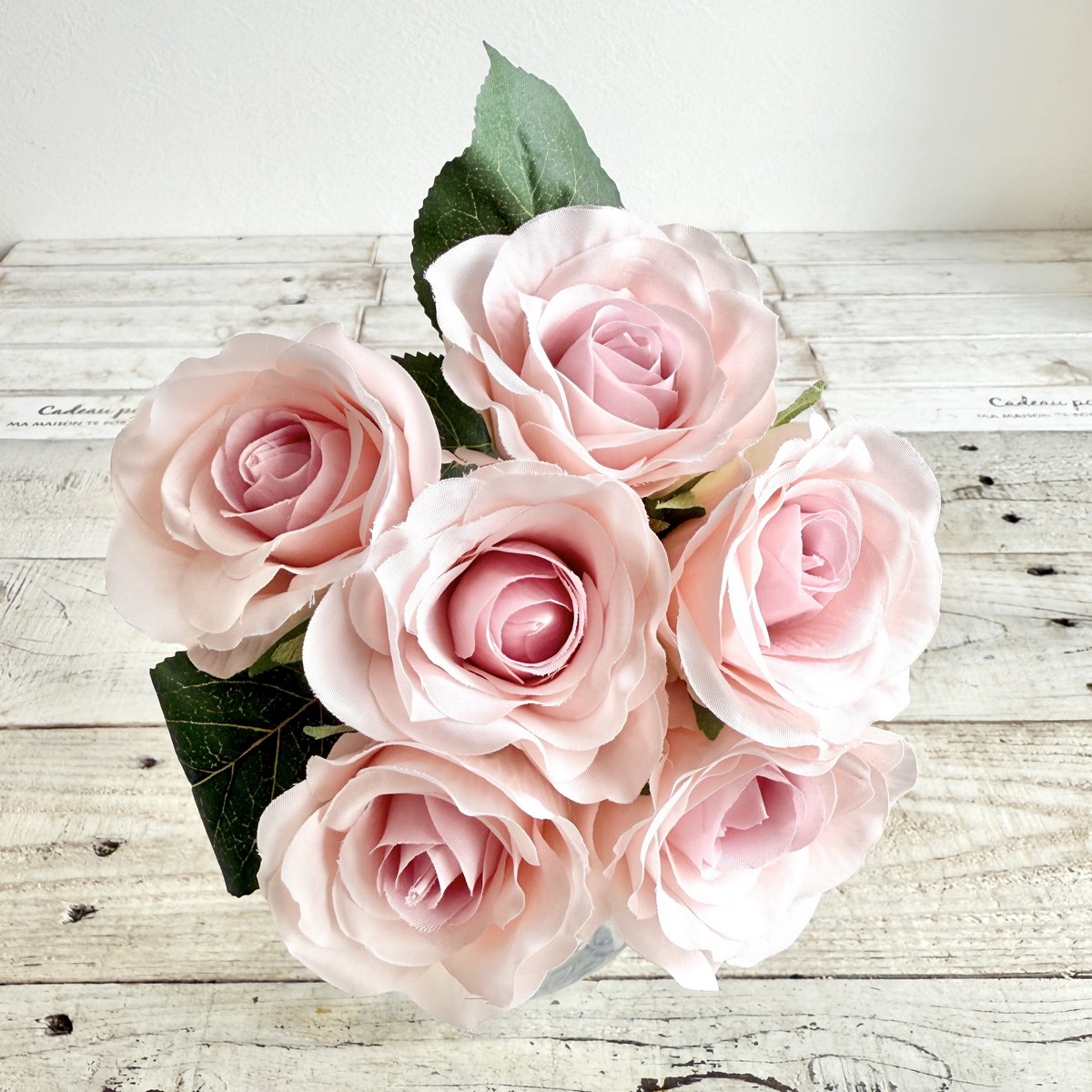 アウトレット◎即日★【造花】ビダヤコム/ローズバンドル(6本/束) ラベンダー/V22099-011L