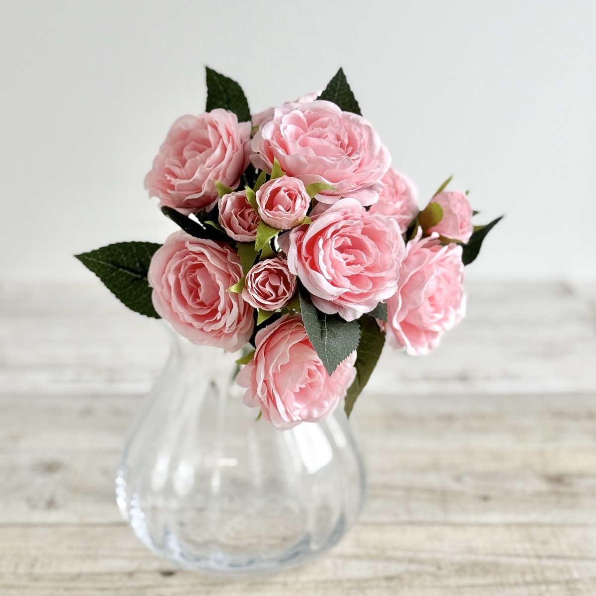 即日★【造花】ビダヤコム/スイングローズブッシュ×8F、5B ピンク/V24246-002P