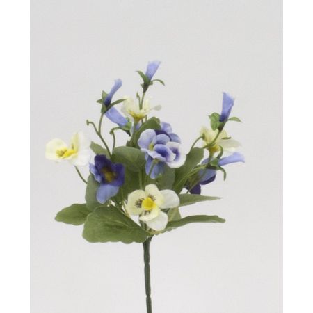 特価◎【造花】ビダヤコム/パンジーブッシュ ブルー/V23002-005B
