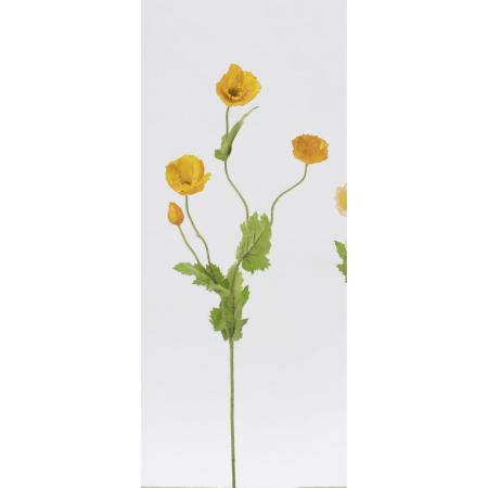 特価◎【造花】ビダヤコム/ポピー イエロー/V23048-004Y