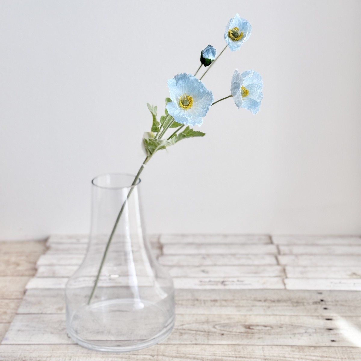 アウトレット◎即日★【造花】ビダヤコム/パステルポピー ライト/ブルー/V25094-035LT/B