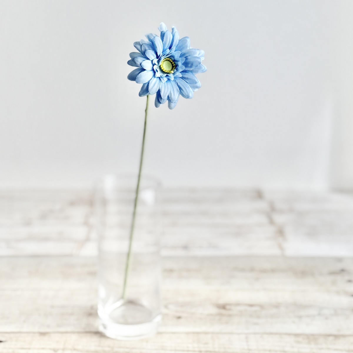 即日★【造花】ビダヤコム/ブライトショートガーベラ ライト/ブルー/V25015-035LT/B